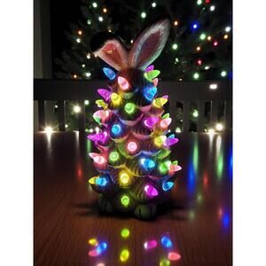🐰🐰🐰CRACKER BARREL LIGHT UP CERAMIC EASTER BUNNY TREE BRAND NEW READY TO SHIP